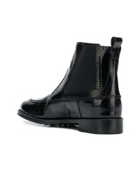 Черные кожаные ботильоны от Tod's