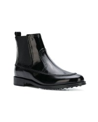 Черные кожаные ботильоны от Tod's