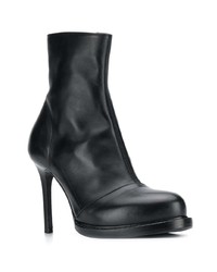 Черные кожаные ботильоны от Ann Demeulemeester