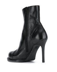 Черные кожаные ботильоны от Ann Demeulemeester