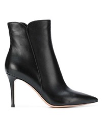 Черные кожаные ботильоны от Gianvito Rossi