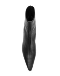 Черные кожаные ботильоны от MM6 MAISON MARGIELA