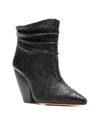 Черные кожаные ботильоны от IRO