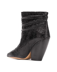 Черные кожаные ботильоны от IRO