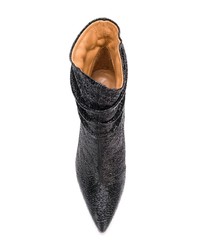 Черные кожаные ботильоны от IRO