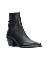 Черные кожаные ботильоны от Joseph