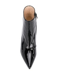 Черные кожаные ботильоны от Marc Ellis