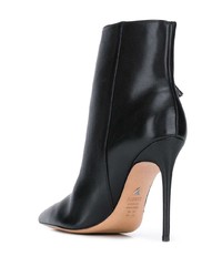Черные кожаные ботильоны от Schutz