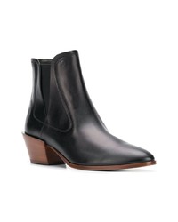 Черные кожаные ботильоны от Tod's