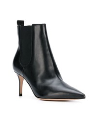 Черные кожаные ботильоны от Gianvito Rossi