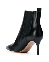 Черные кожаные ботильоны от Gianvito Rossi