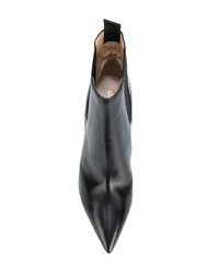 Черные кожаные ботильоны от Gianvito Rossi