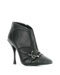 Черные кожаные ботильоны от Dolce & Gabbana