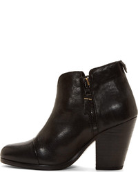Черные кожаные ботильоны от Rag and Bone