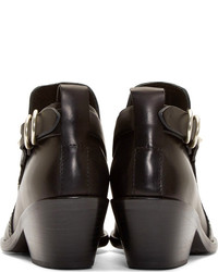 Черные кожаные ботильоны от Rag and Bone