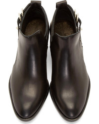 Черные кожаные ботильоны от Rag and Bone