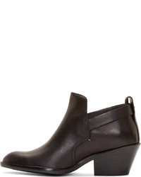 Черные кожаные ботильоны от Rag and Bone