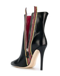 Черные кожаные ботильоны от Marco De Vincenzo