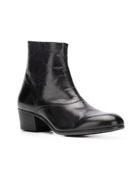 Черные кожаные ботильоны от Pantanetti