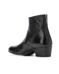 Черные кожаные ботильоны от Pantanetti