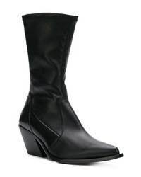 Черные кожаные ботильоны от Givenchy