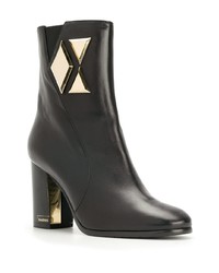 Черные кожаные ботильоны от Baldinini