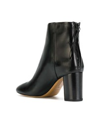Черные кожаные ботильоны от Isabel Marant