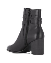 Черные кожаные ботильоны от Versace Jeans