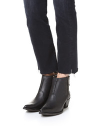 Черные кожаные ботильоны от Frye