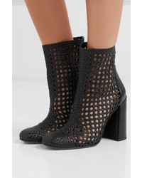 Черные кожаные ботильоны от Souliers Martinez