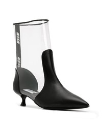 Черные кожаные ботильоны от MSGM