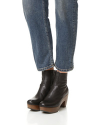 Черные кожаные ботильоны от Coclico