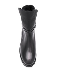 Черные кожаные ботильоны от AGL