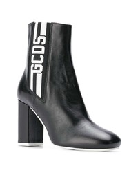 Черные кожаные ботильоны от Gcds