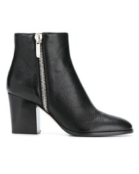 Черные кожаные ботильоны от Sergio Rossi