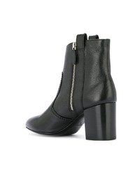 Черные кожаные ботильоны от Laurence Dacade
