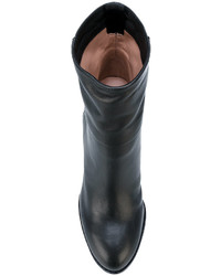 Черные кожаные ботильоны от Jil Sander Navy