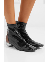 Черные кожаные ботильоны от Ellery