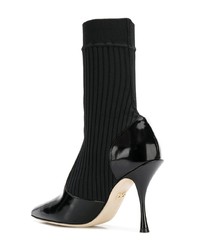 Черные кожаные ботильоны от Dolce & Gabbana