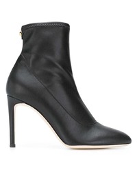 Черные кожаные ботильоны от Giuseppe Zanotti Design