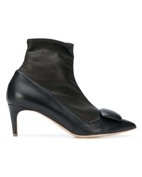 Черные кожаные ботильоны от Rupert Sanderson
