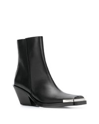 Черные кожаные ботильоны от Acne Studios