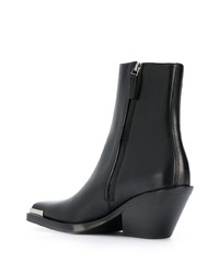 Черные кожаные ботильоны от Acne Studios