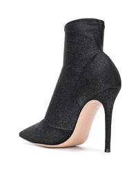 Черные кожаные ботильоны от Gianvito Rossi