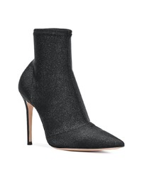 Черные кожаные ботильоны от Gianvito Rossi