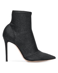 Черные кожаные ботильоны от Gianvito Rossi