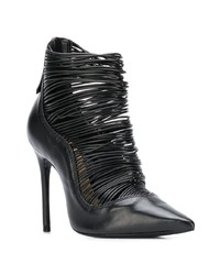 Черные кожаные ботильоны от Schutz