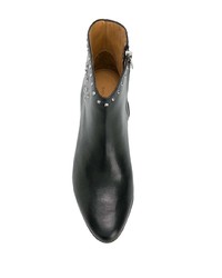 Черные кожаные ботильоны от Isabel Marant