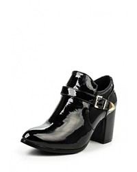 Черные кожаные ботильоны от Style Shoes