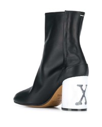 Черные кожаные ботильоны от Maison Margiela